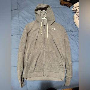 Under Armour Zip Up hoodie size M, light grey